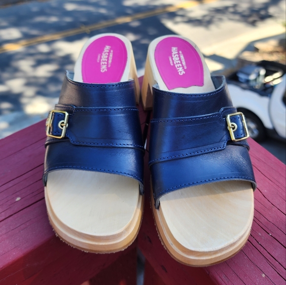 Swedish Hasbeens preppy slip clogs size 36 - Picture 2 of 9